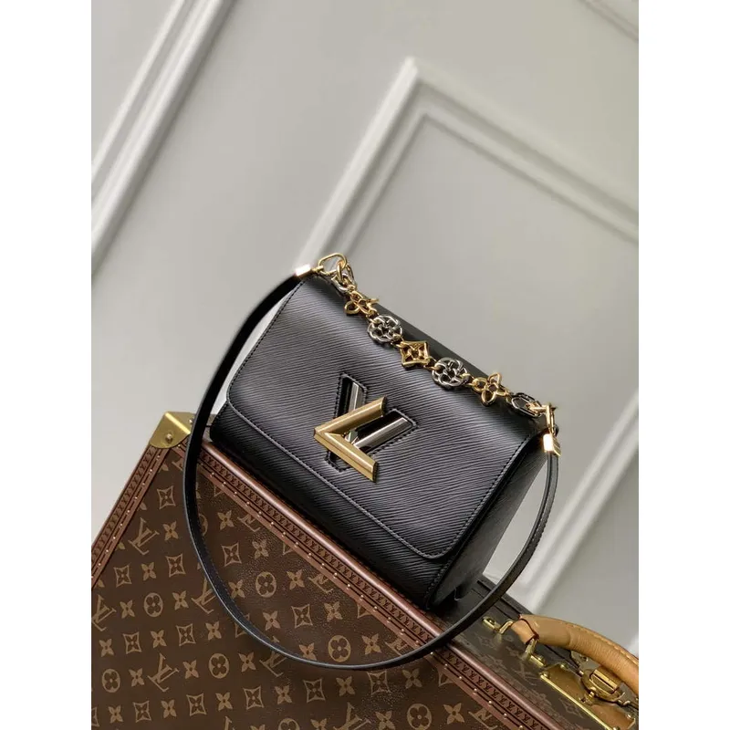 LV M22773 Louis Vuitton Twist MM Kabelka Černá