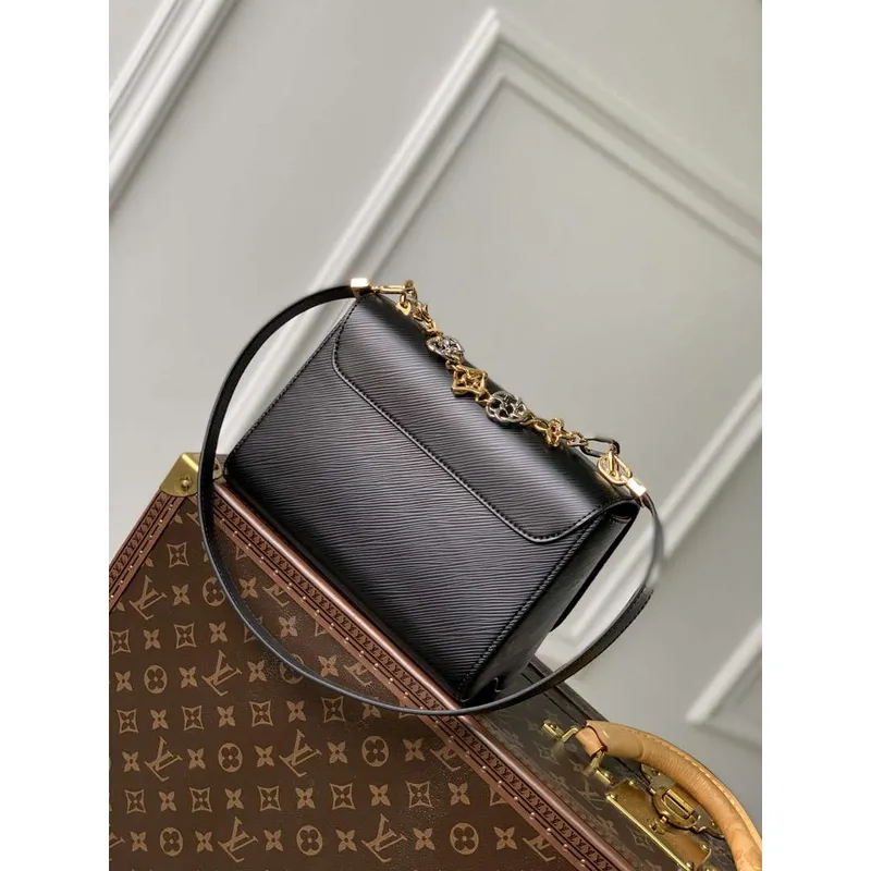 LV M22773 Louis Vuitton Twist MM Kabelka Černá