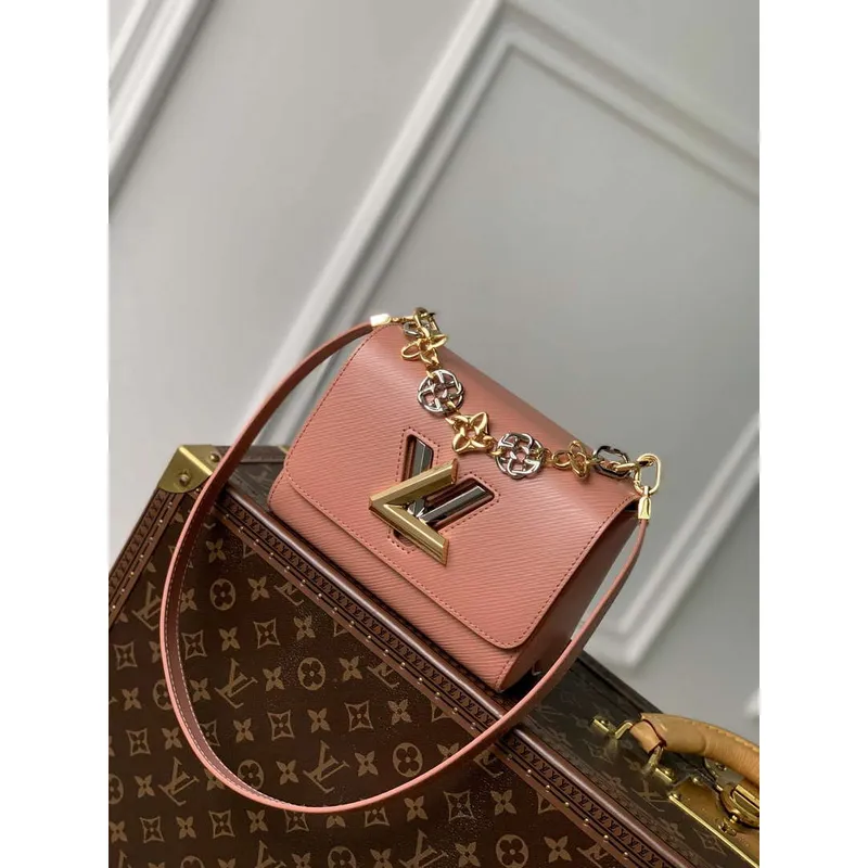 LV M23074 Louis Vuitton Twist PM Kabelka Růžová