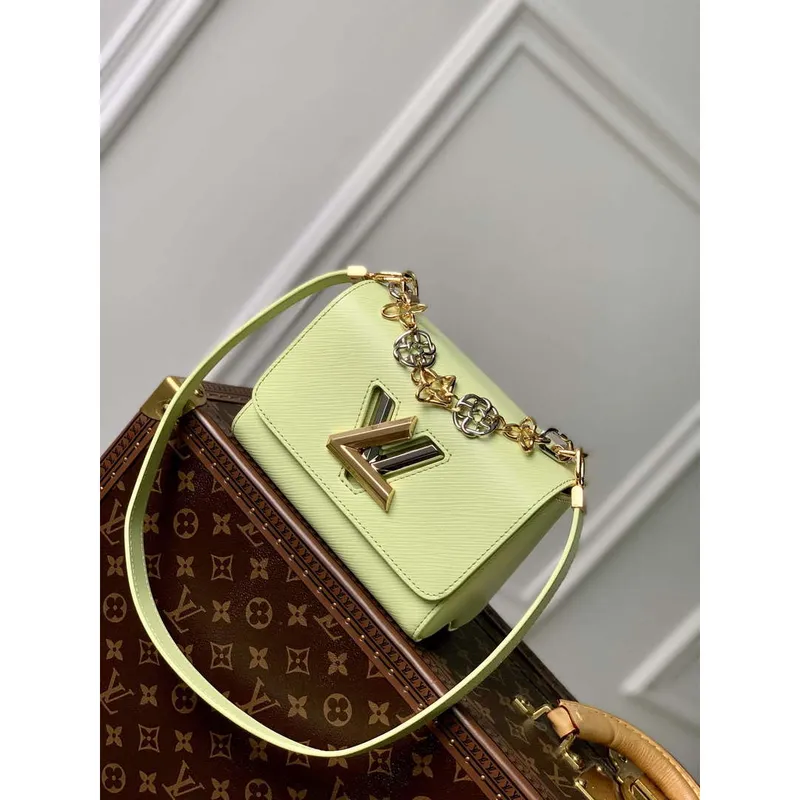 LV M22768 Louis Vuitton Twist PM Kabelka Vert Noto Zelená