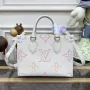 LV M46629 Louis Vuitton OnTheGo PM Kabelka Béžová