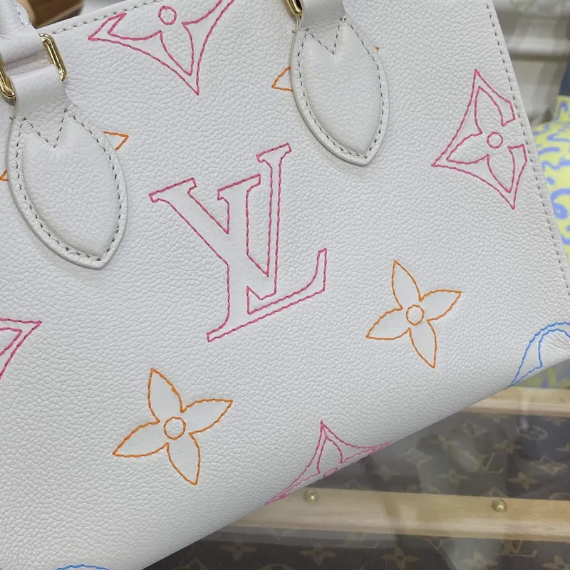 LV M46629 Louis Vuitton OnTheGo PM Kabelka Béžová
