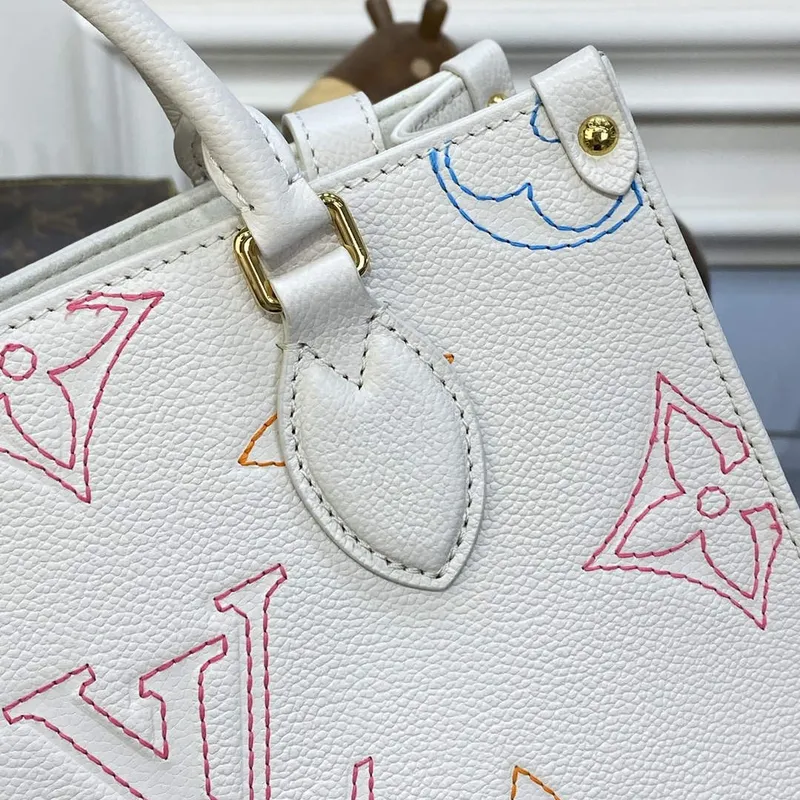 LV M46629 Louis Vuitton OnTheGo PM Kabelka Béžová