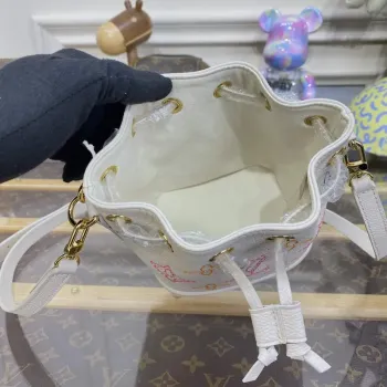 LV M23088 Louis Vuitton Nano Noé Kabelka Béžová