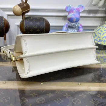 LV M22955 Louis Vuitton Dauphine East West Kabelka Béžová