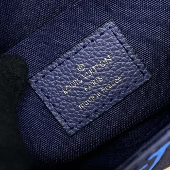 LV M82349 Louis Vuitton Felicie Pochette Monogram Empreinte Taška Námořnická Modrá