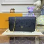 LV M82477 Louis Vuitton Felicie Pochette Monogram Empreinte Taška Černá