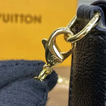 LV M82477 Louis Vuitton Felicie Pochette Monogram Empreinte Taška Černá