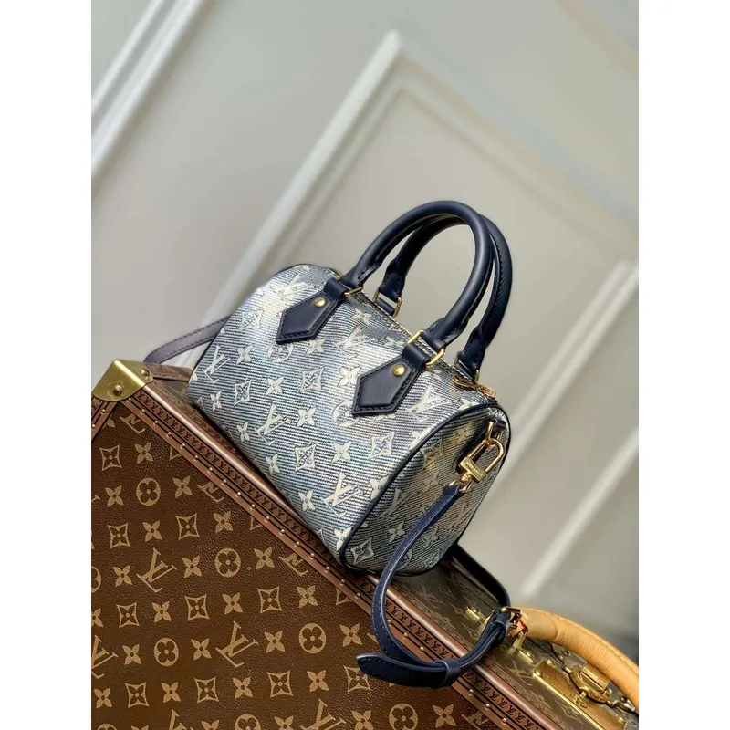 LV M23069 Louis Vuitton Speedy Bandoulière 20 Kabelka Modrá