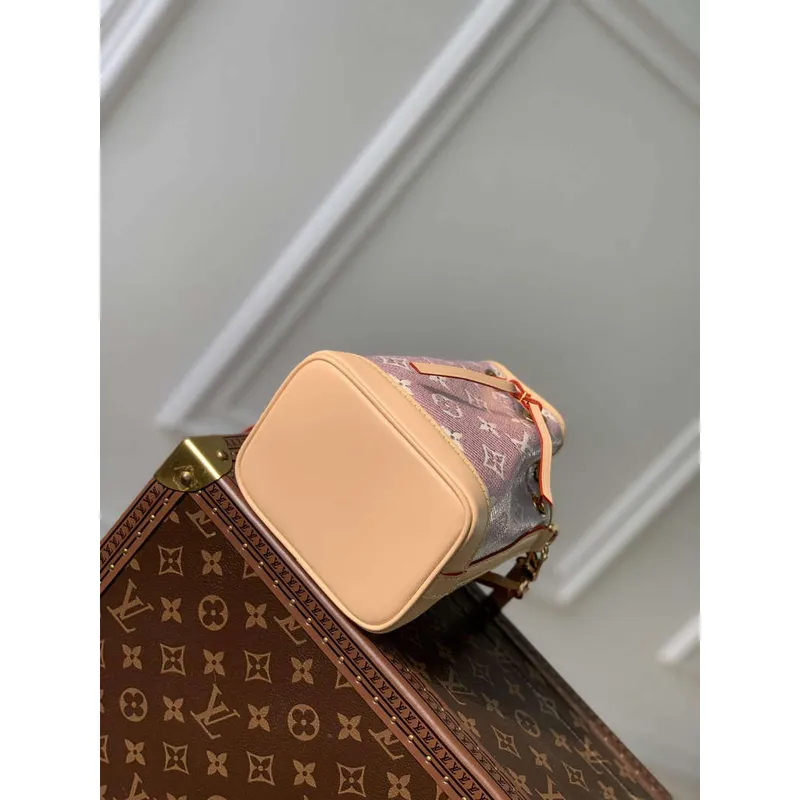 LV M82427 Louis Vuitton Nano Noe Kabelka Růžová