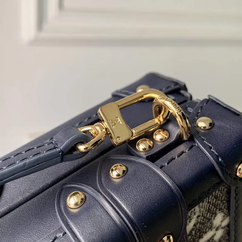 LV M22882 Louis Vuitton Petite Malle Kabelka Modrá