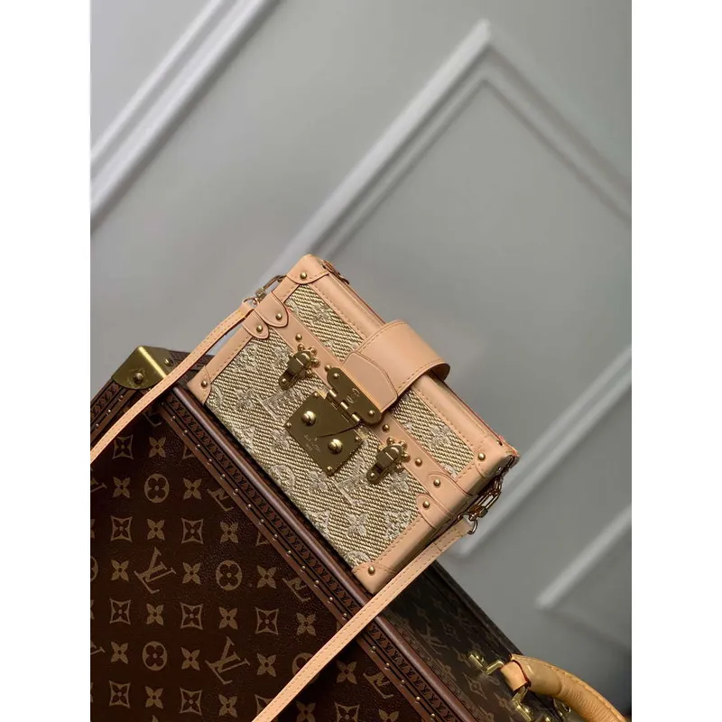 LV M22882 Louis Vuitton Petite Malle Kabelka Béžová