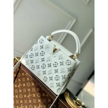 LV M22863 Louis Vuitton Capucines BB Kabelka Bílá