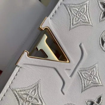 LV M22863 Louis Vuitton Capucines Mini Kabelka Bílá