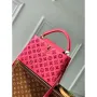 LV M22922 Louis Vuitton Capucines MM Kabelka Růžová