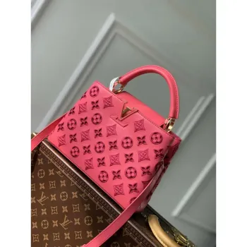 LV M22922 Louis Vuitton Capucines BB Kabelka Růžová