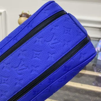 LV M82576 Louis Vuitton Dopp Kit Bag Racing Blue