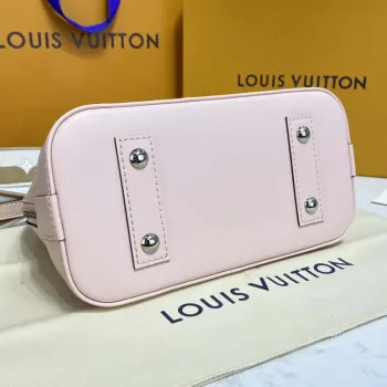 LV Louis Vuitton Alma BB Epi Kabelka M40302 Nude s béžovou a šedou