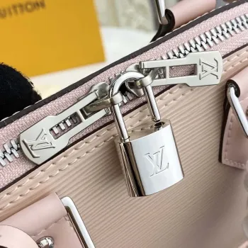 LV Louis Vuitton Alma BB Epi Kabelka M40302 Nude s béžovou a šedou