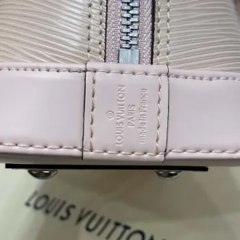 LV Louis Vuitton Alma BB Epi Kabelka M40302 Nude s béžovou a šedou