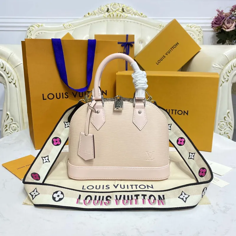 LV M40302 Louis Vuitton Alma BB Epi kabelka Nude s béžovou