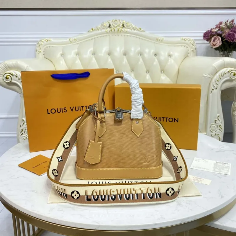 LV M57540 Louis Vuitton Alma BB Epi Kabelka Karamel