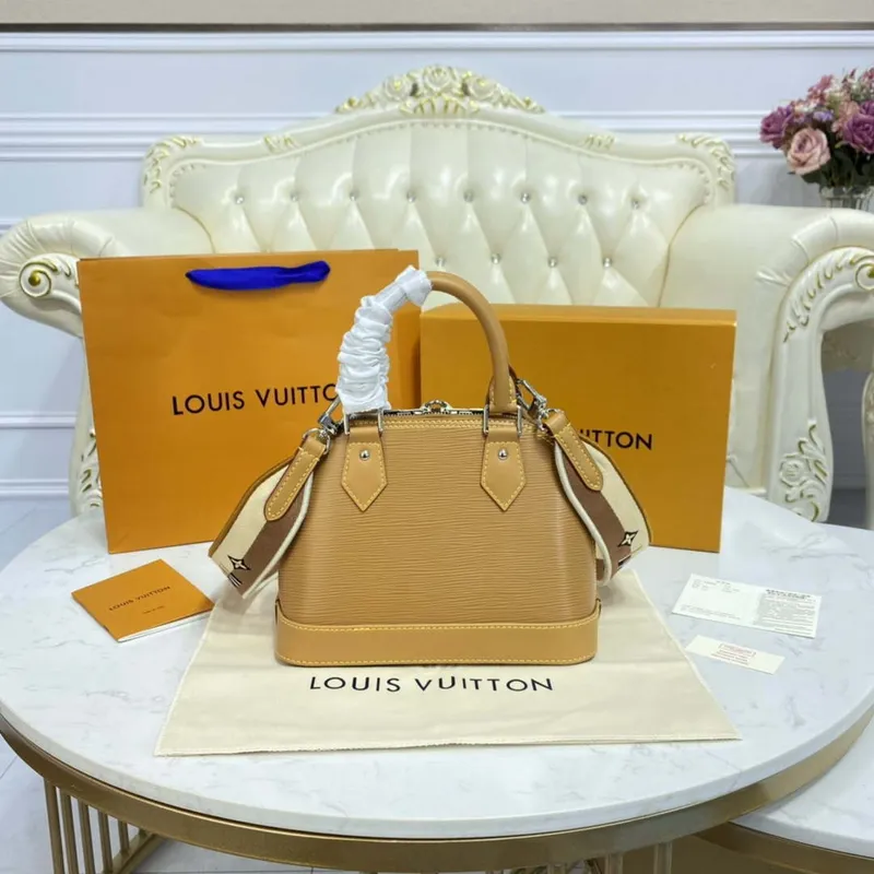 LV M57540 Louis Vuitton Alma BB Epi Kabelka Karamel