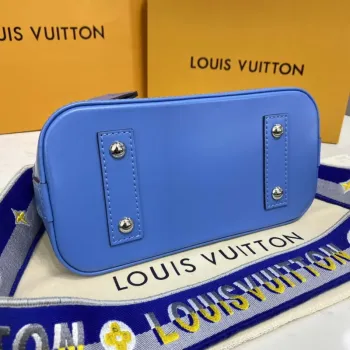 LV M57426 Louis Vuitton Alma BB Epi Kabelka Modrá