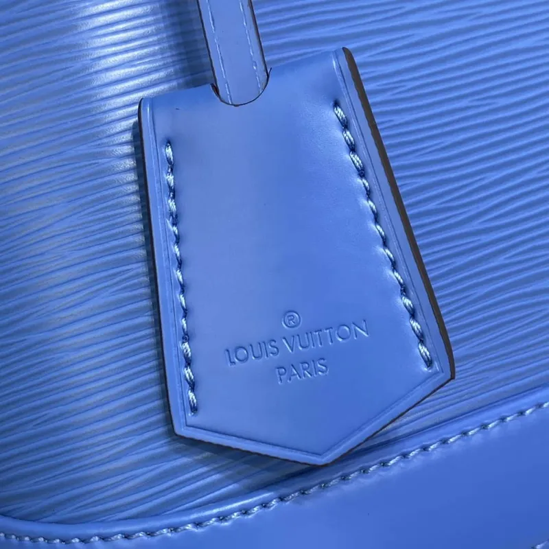 LV M57426 Louis Vuitton Alma BB Epi Kabelka Modrá