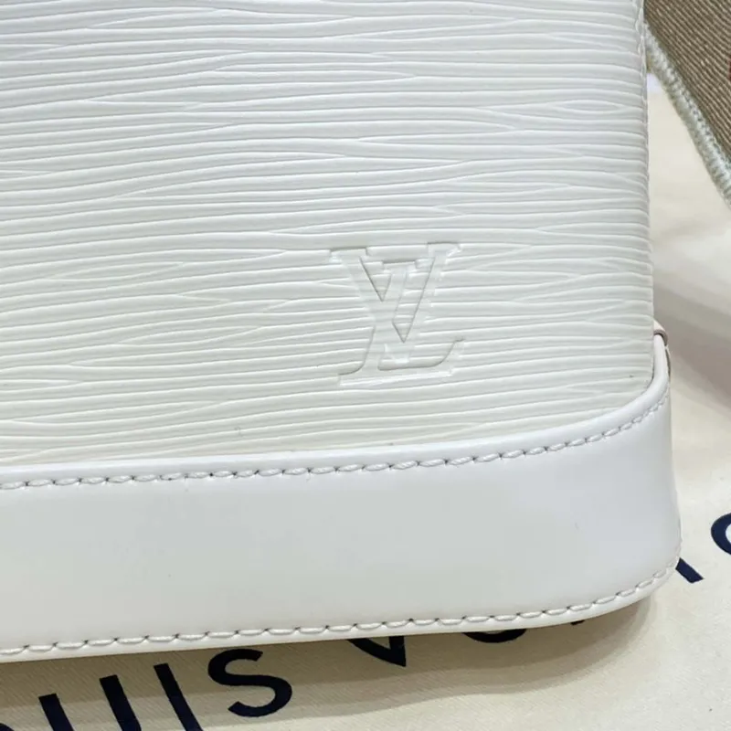 LV M40304 Louis Vuitton Alma BB Epi Kabelka Bílá