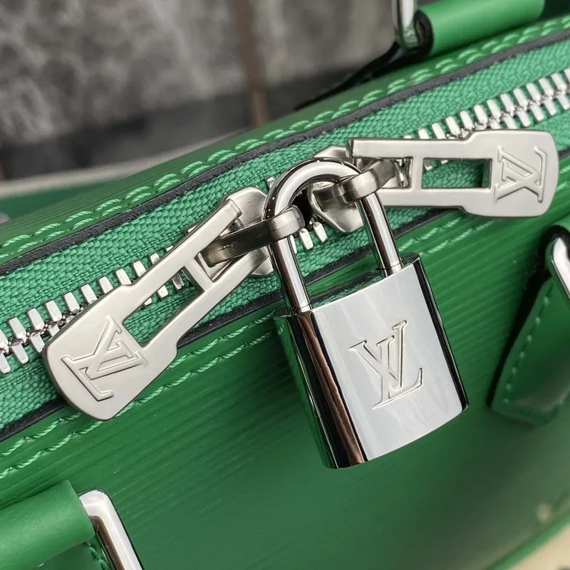LV M40862 Louis Vuitton Alma BB Epi Kabelka Zelená