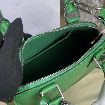 LV M40862 Louis Vuitton Alma BB Epi Kabelka Zelená