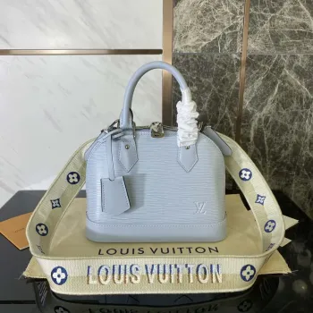 LV M59345 Louis Vuitton Alma BB Epi Kabelka Nebeská Modrá