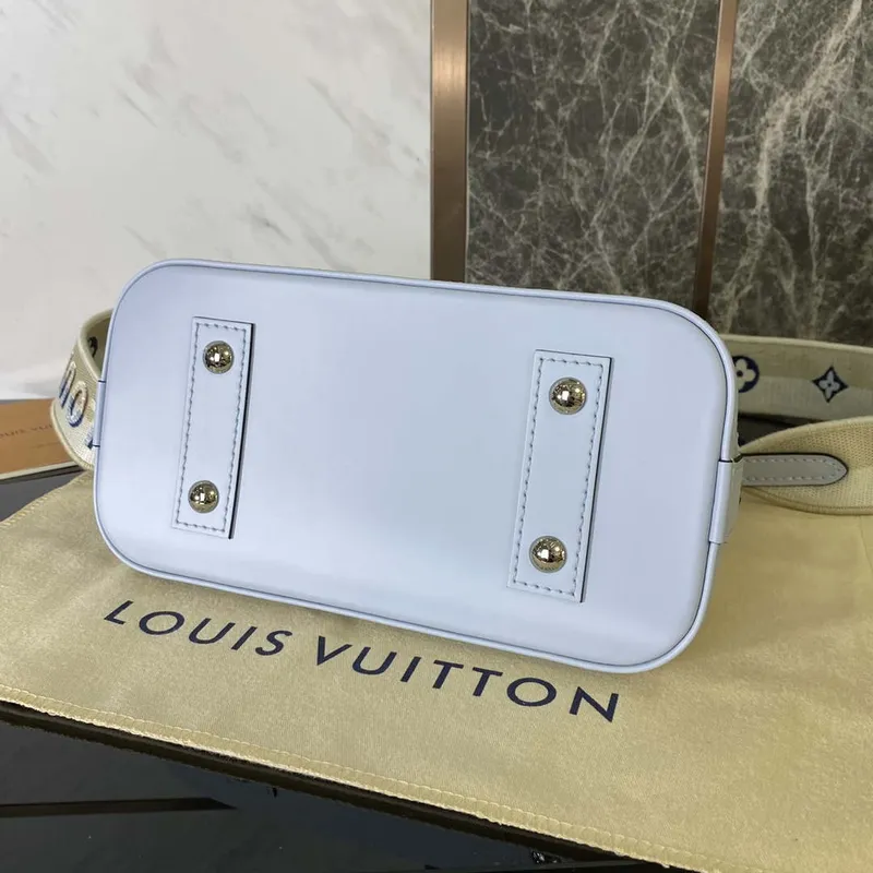 LV M59345 Louis Vuitton Alma BB Epi Kabelka Nebeská Modrá