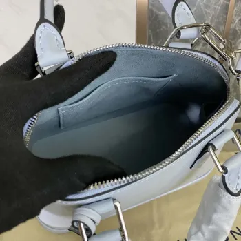 LV M59345 Louis Vuitton Alma BB Epi Kabelka Nebeská Modrá