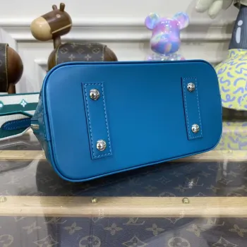 LV M20609 Louis Vuitton Alma BB Epi Kabelka Tyrkysově Zelená