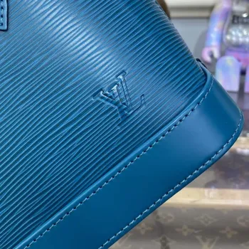 LV M20609 Louis Vuitton Alma BB Epi Kabelka Tyrkysově Zelená