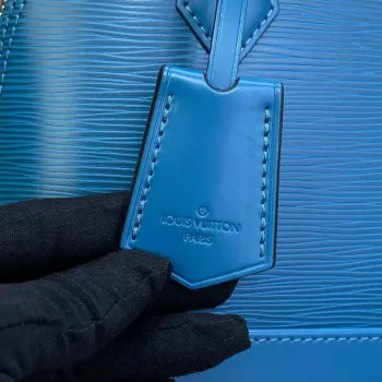 LV M20609 Louis Vuitton Alma BB Epi Kabelka Tyrkysově Zelená