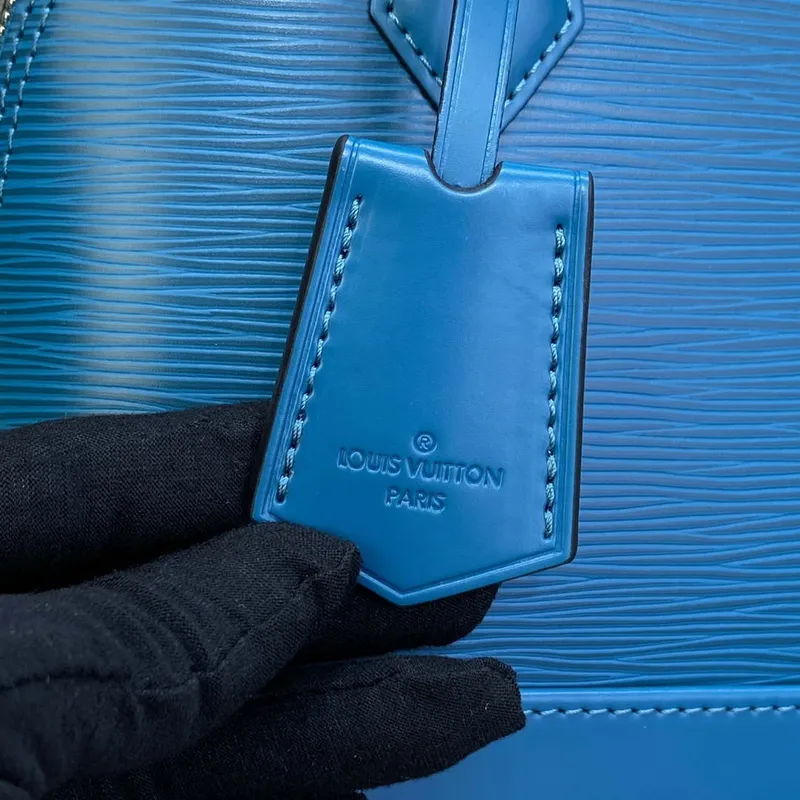 LV M20609 Louis Vuitton Alma BB Epi Kabelka Tyrkysově Zelená