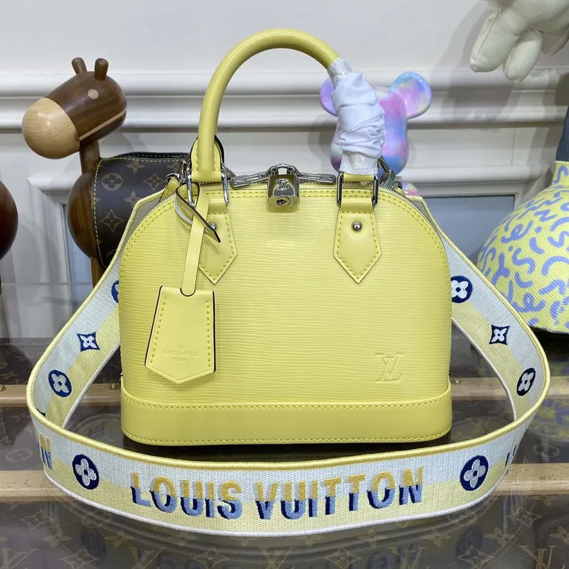 LV M22213 Louis Vuitton Alma BB Epi Kabelka Žlutá