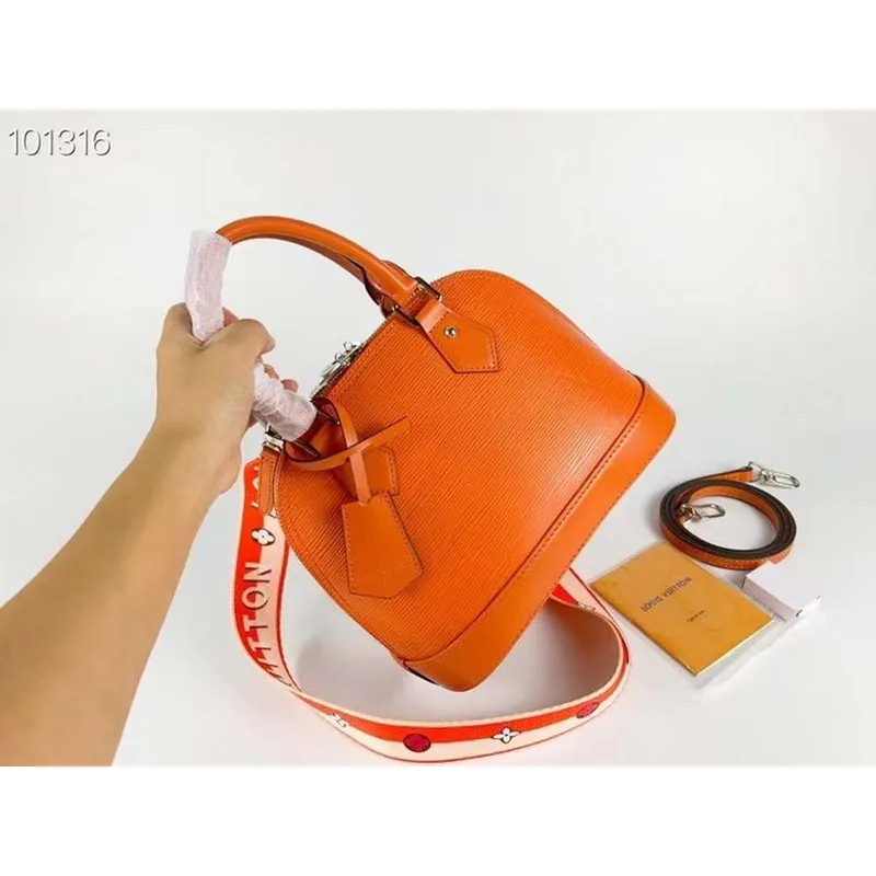 LV M59217 Louis Vuitton Alma BB Epi Kabelka Oranžová