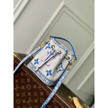 LV M82386 Louis Vuitton Nano Noé Kabela Modrá