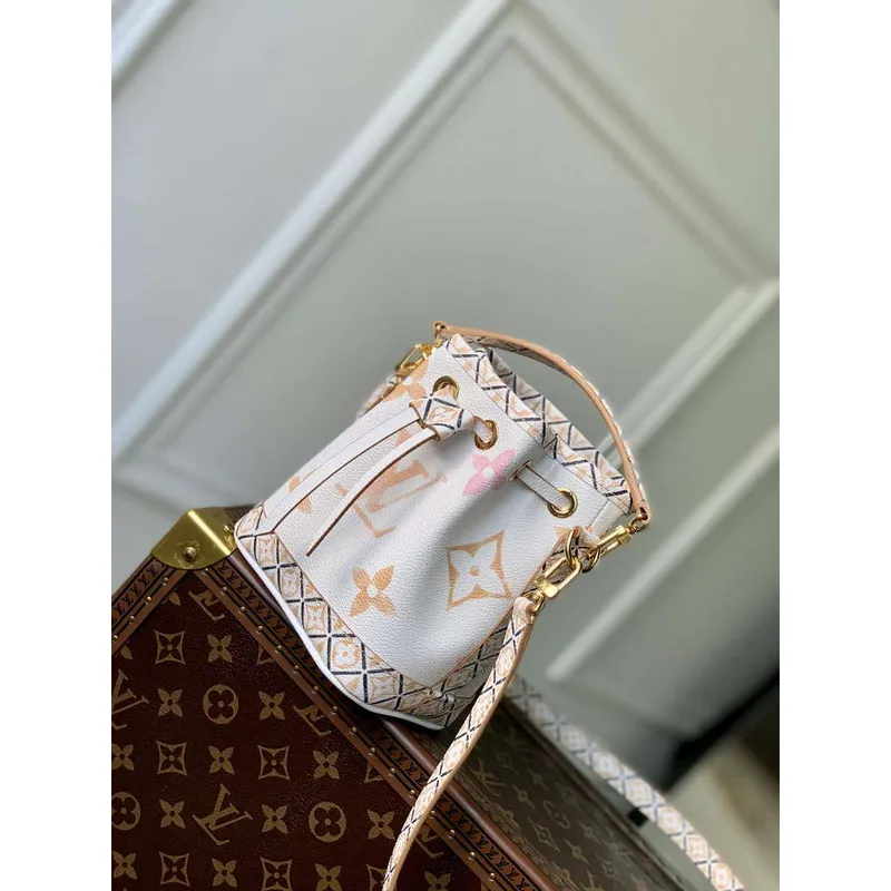 LV M82386 Louis Vuitton Nano Noé Kabela Apricot