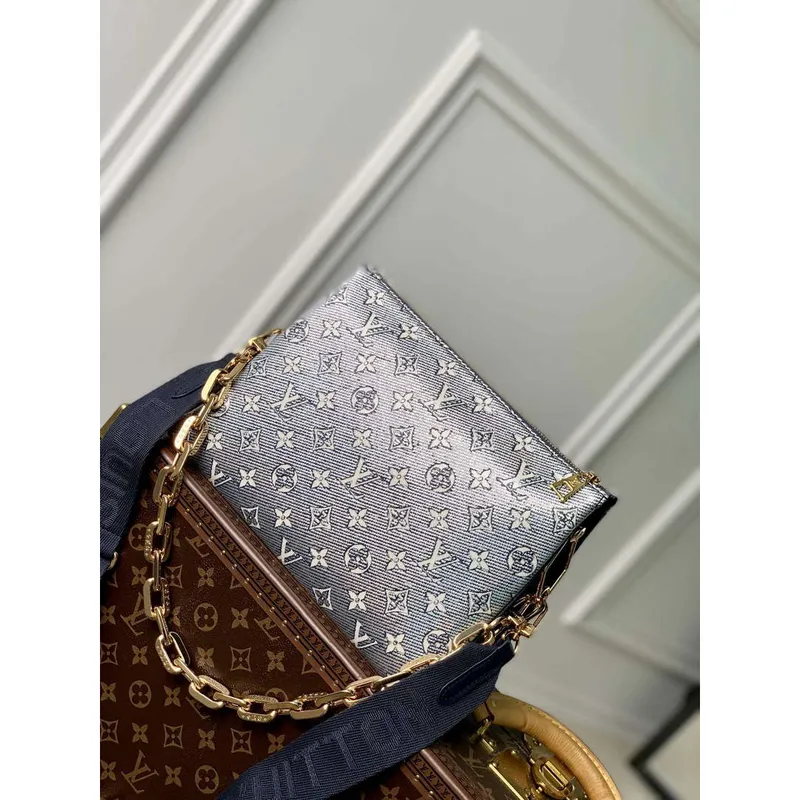 LV M23071 Louis Vuitton Coussin PM Kabelka Modrá