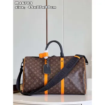 LV M46703 Louis Vuitton Keepall Bandoulière 45 Taška Radiant Sun
