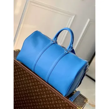 LV M22609 Louis Vuitton Keepall Bandoulière 50 Taška Modrá