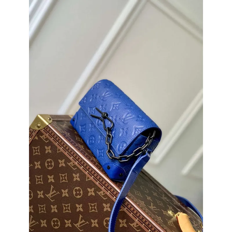 LV M82571 Louis Vuitton Steamer Wearable Wallet Racing Blue