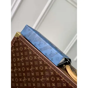 LV M22763 Louis Vuitton Pochette Voyage MM Taška Abyss Blue