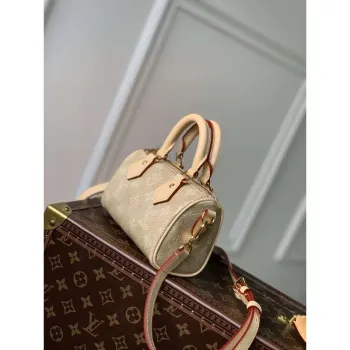 LV M82242 Louis Vuitton Nano Speedy Taška Béžová