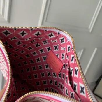 LV M22980 Louis Vuitton Neverfull MM Tote Bag Růžová